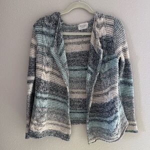 Bella Jones Knitwear Cable Knit Cardigan - size Medium